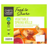 Chef's Larder Food to Share Vegetable Spring Rolls 600g (Case of 20)  Adomoo
